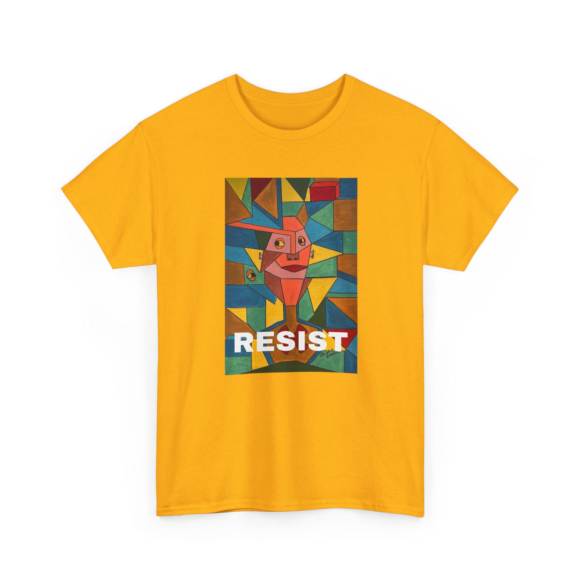 RESIST over Original artwork