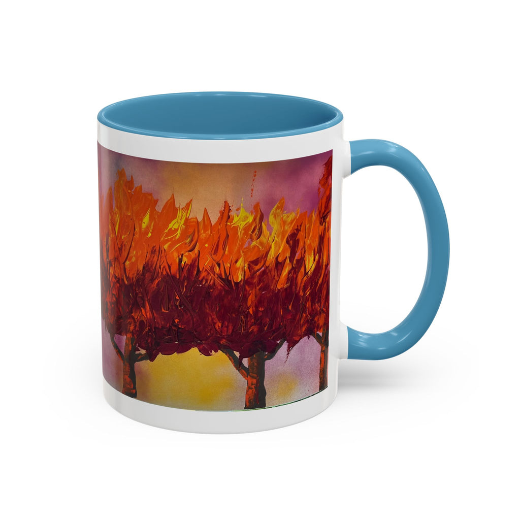 Autumn Blaze Accent Coffee Mug — Fall Tree Art 11/15oz