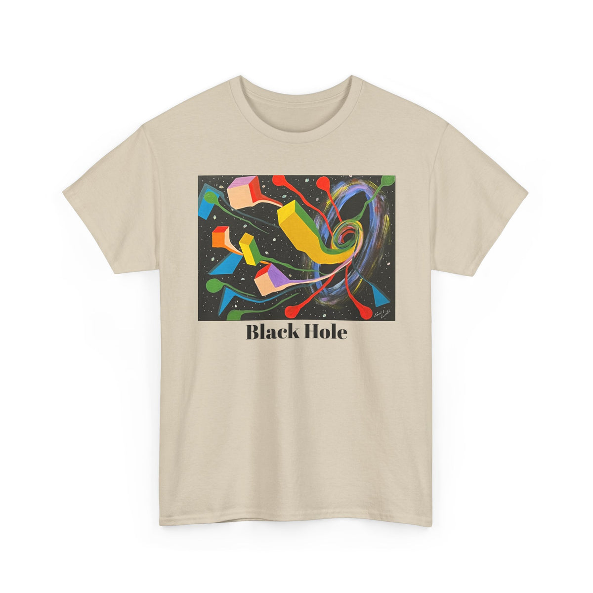 Copy of Black HoleOriginal Abstract Art T-Shirt — Colorful Cosmic Graphic Tee