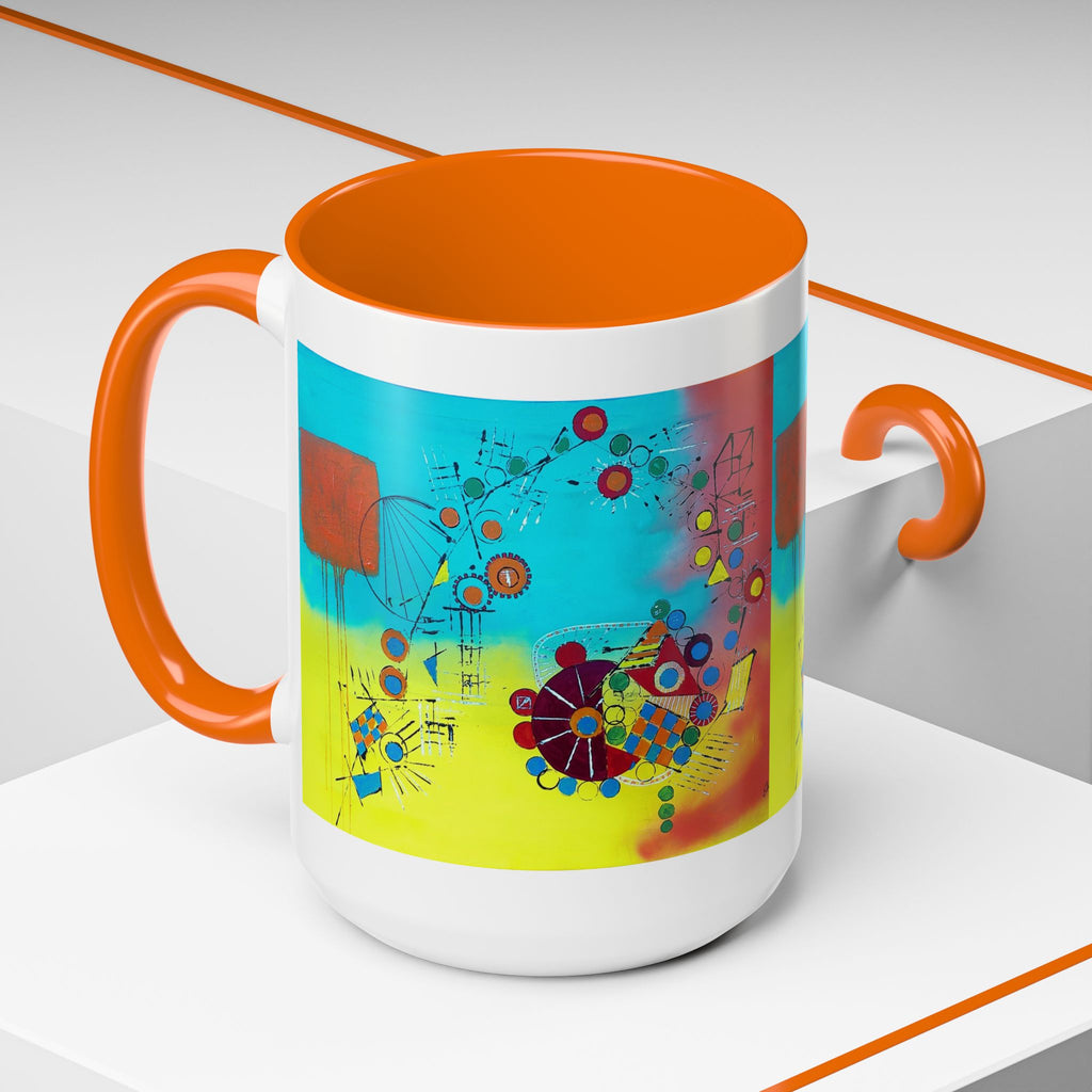 Cogs Geometric design Art Mug