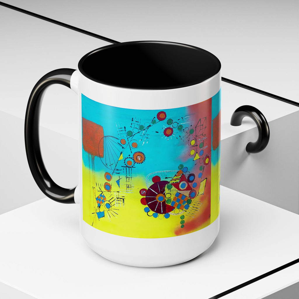 Cogs Geometric design Art Mug