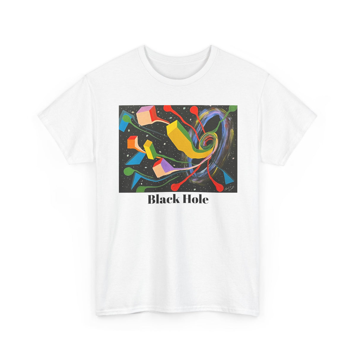 Copy of Black HoleOriginal Abstract Art T-Shirt — Colorful Cosmic Graphic Tee