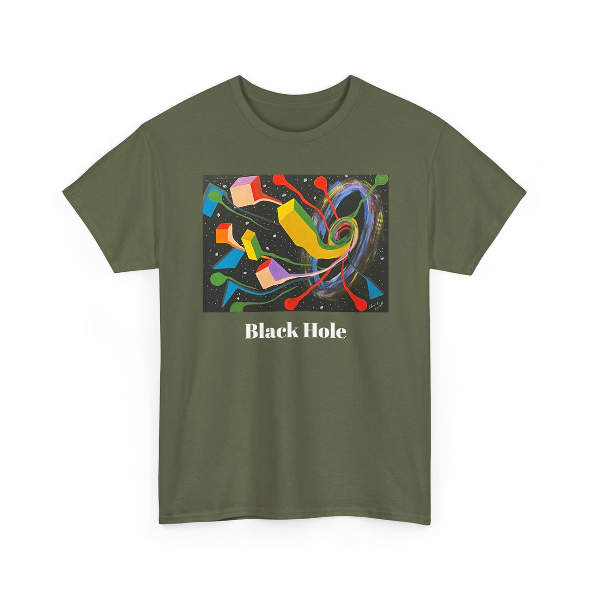 Copy of Black HoleOriginal Abstract Art T-Shirt — Colorful Cosmic Graphic Tee