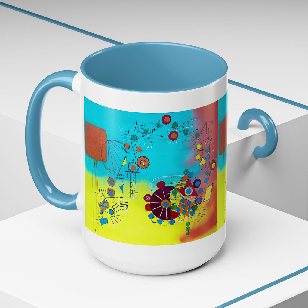 Cogs Geometric design Art Mug