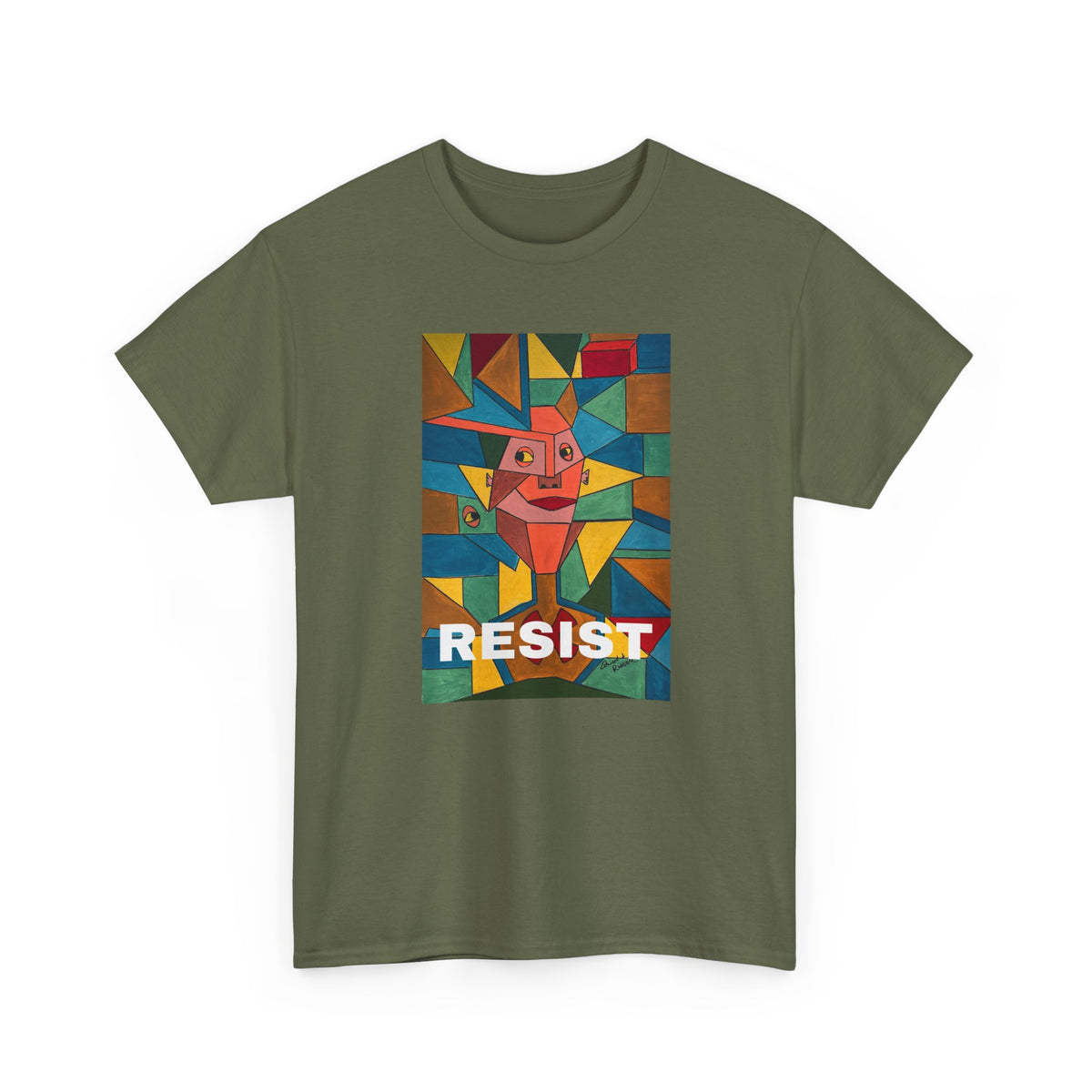 RESIST over Original artwork