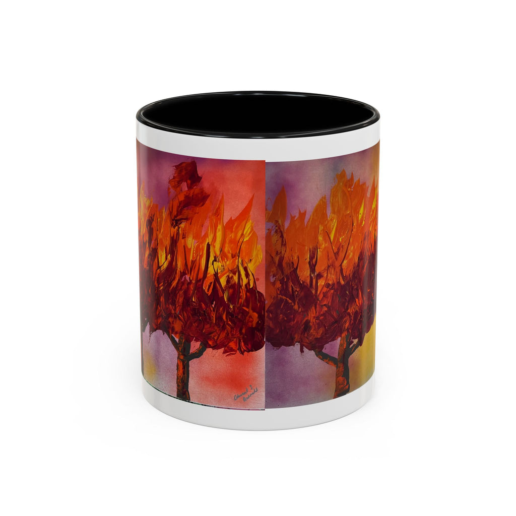 Autumn Blaze Accent Coffee Mug — Fall Tree Art 11/15oz