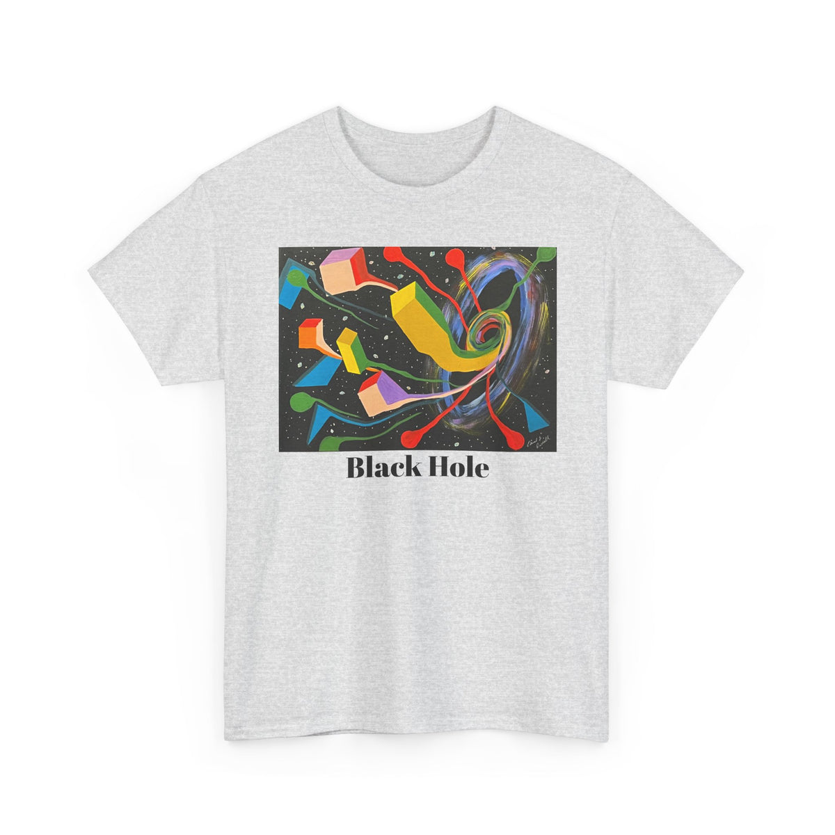 Copy of Black HoleOriginal Abstract Art T-Shirt — Colorful Cosmic Graphic Tee