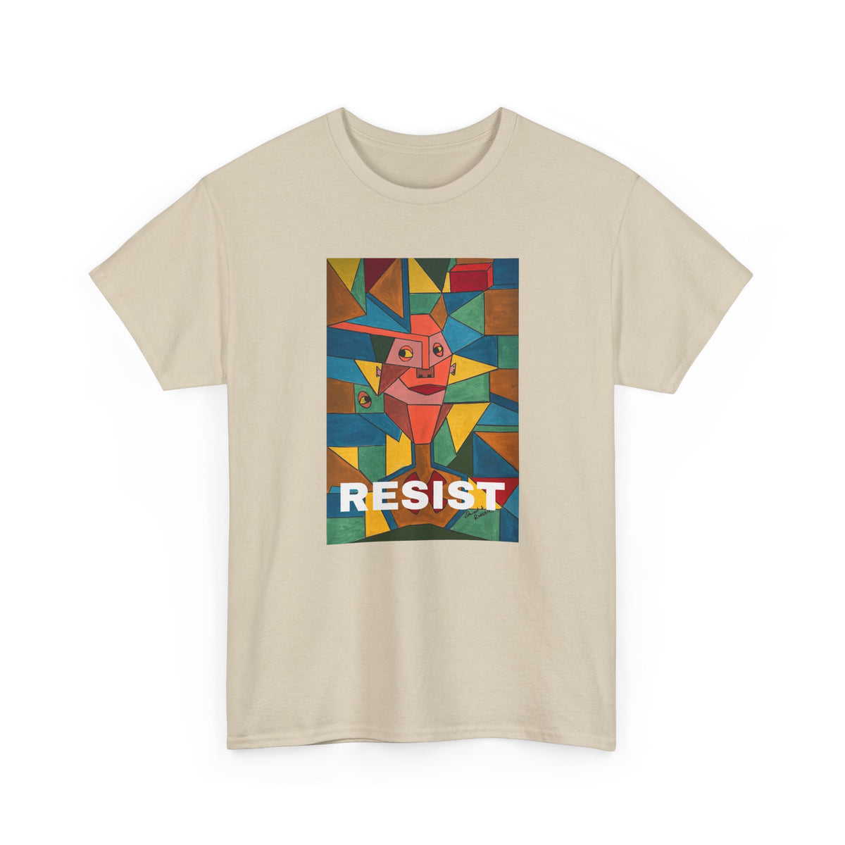 RESIST over Original artwork
