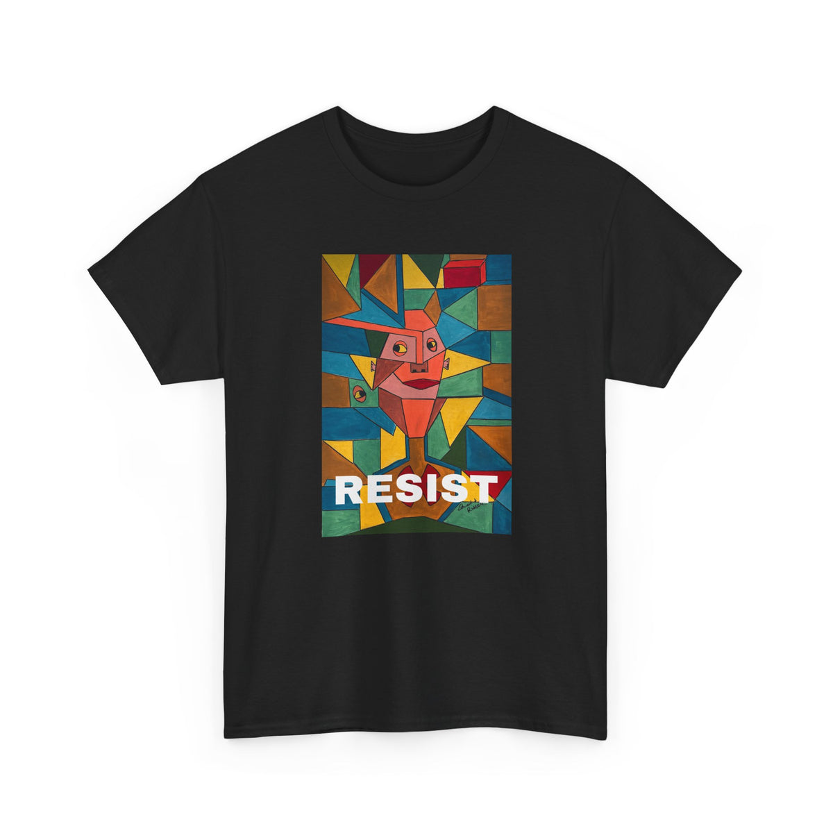 RESIST over Original artwork