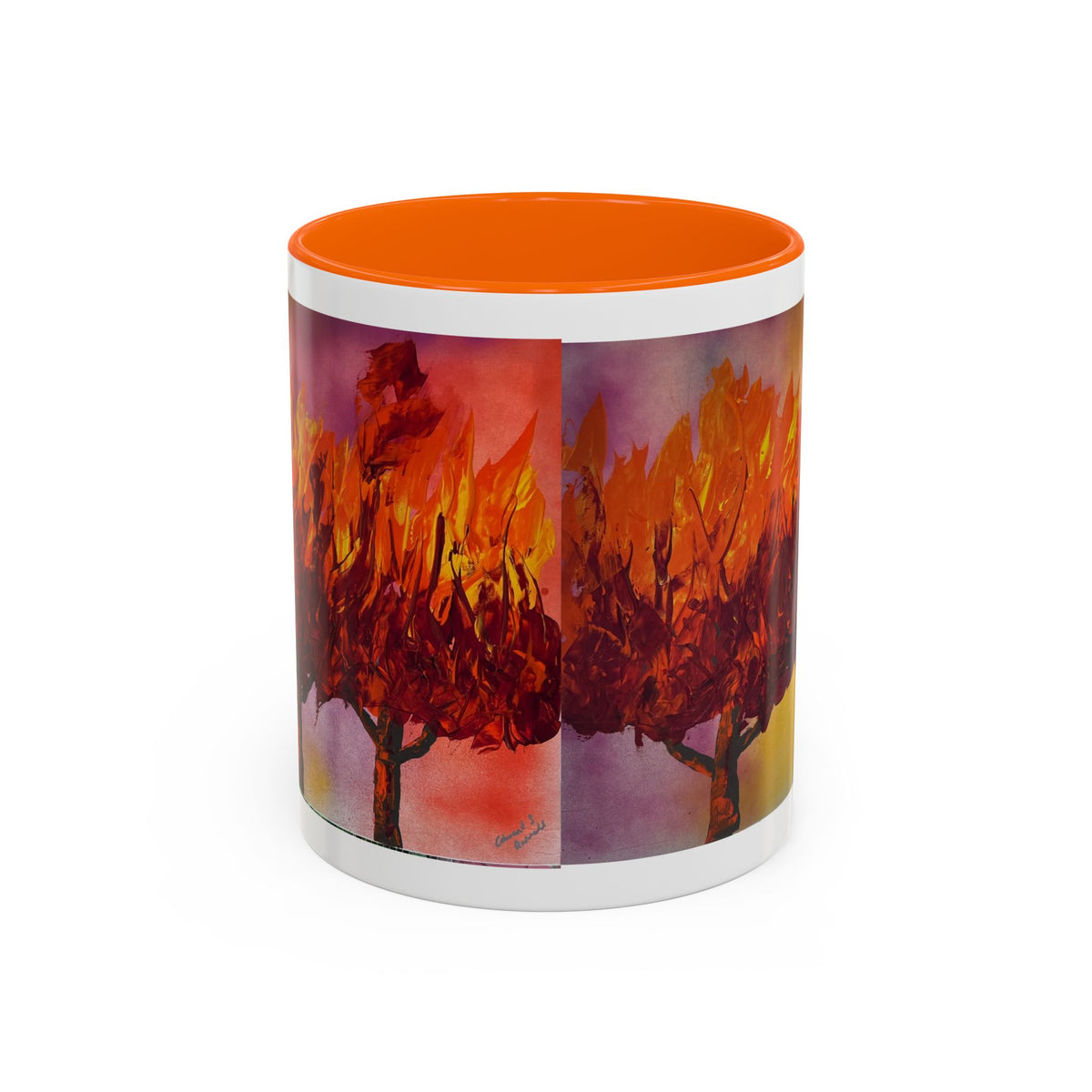 Autumn Blaze Accent Coffee Mug — Fall Tree Art 11/15oz