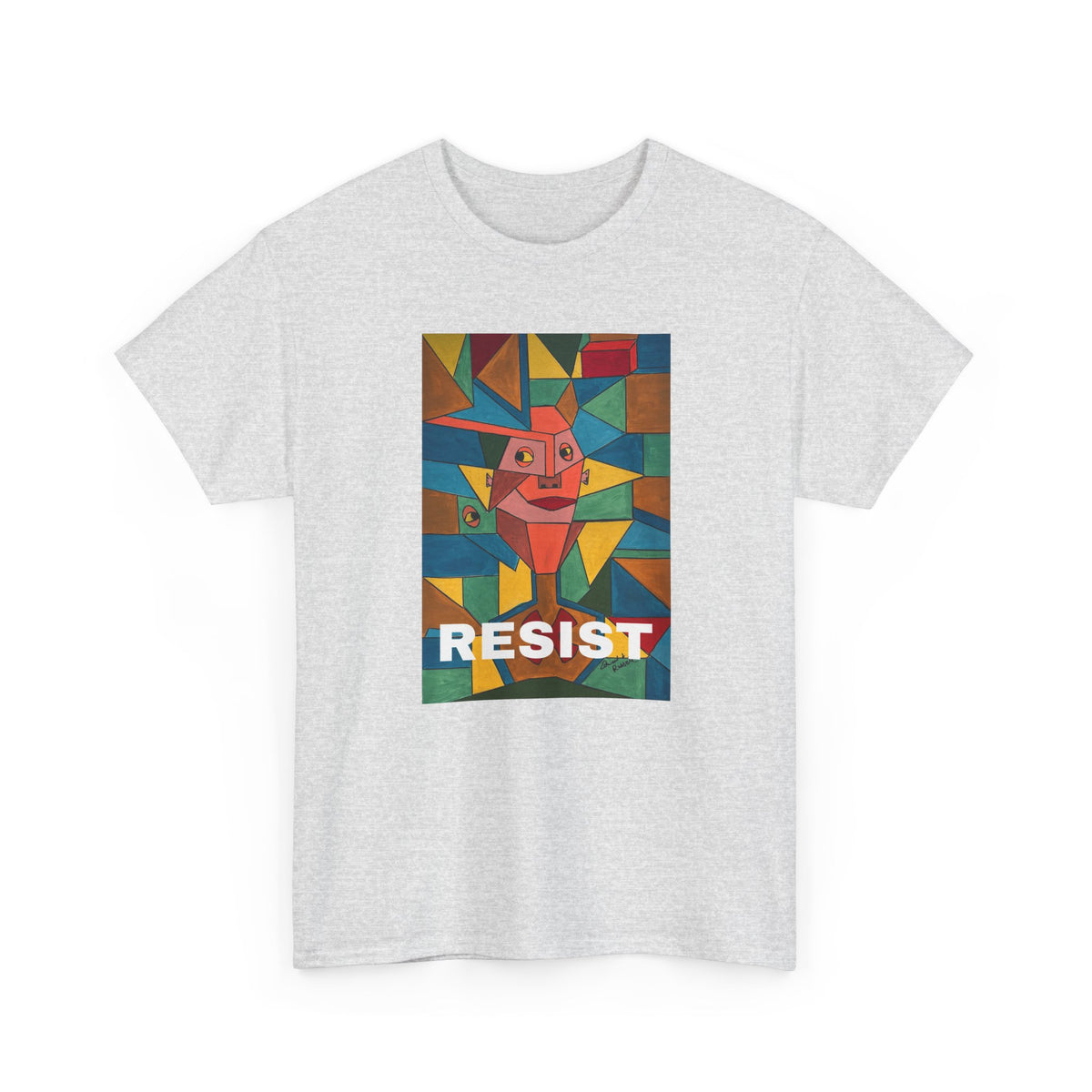 RESIST over Original artwork