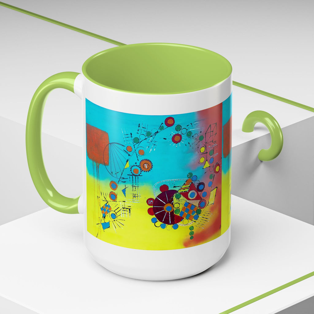 Cogs Geometric design Art Mug