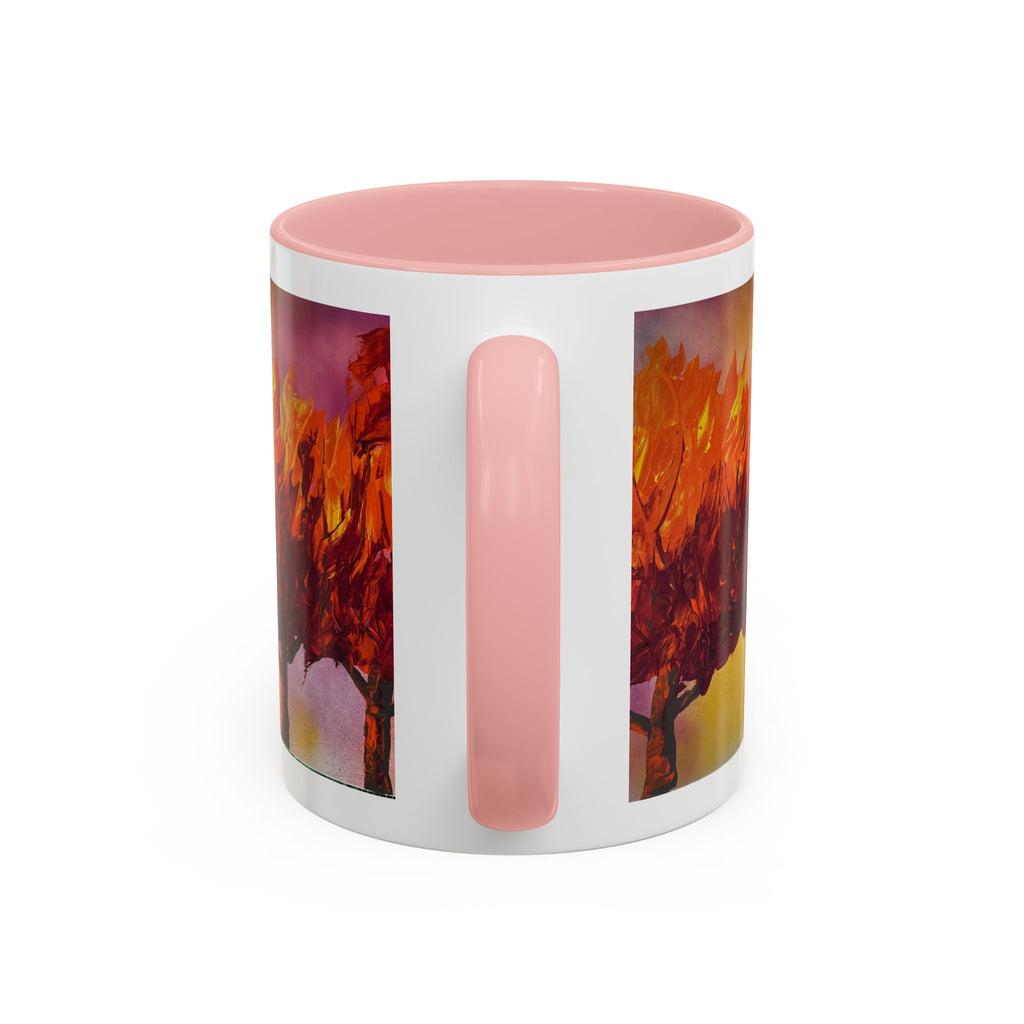 Autumn Blaze Accent Coffee Mug — Fall Tree Art 11/15oz