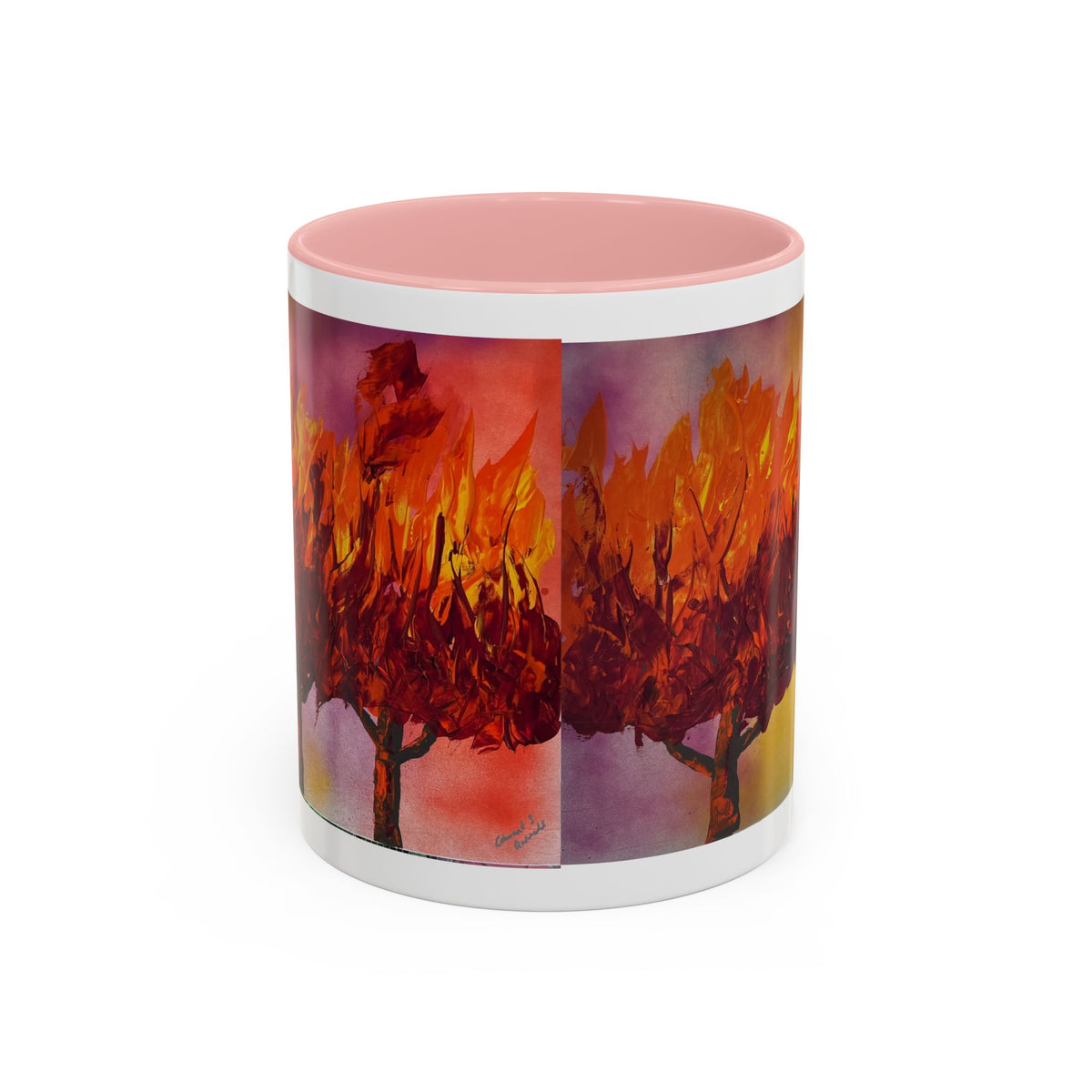 Autumn Blaze Accent Coffee Mug — Fall Tree Art 11/15oz