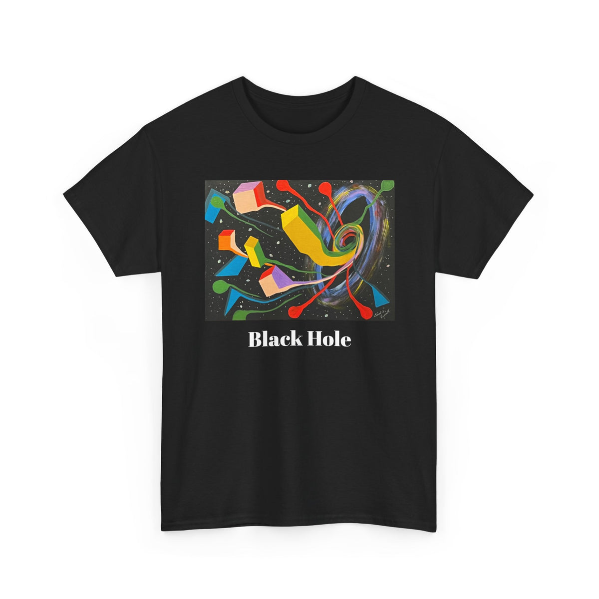 Copy of Black HoleOriginal Abstract Art T-Shirt — Colorful Cosmic Graphic Tee