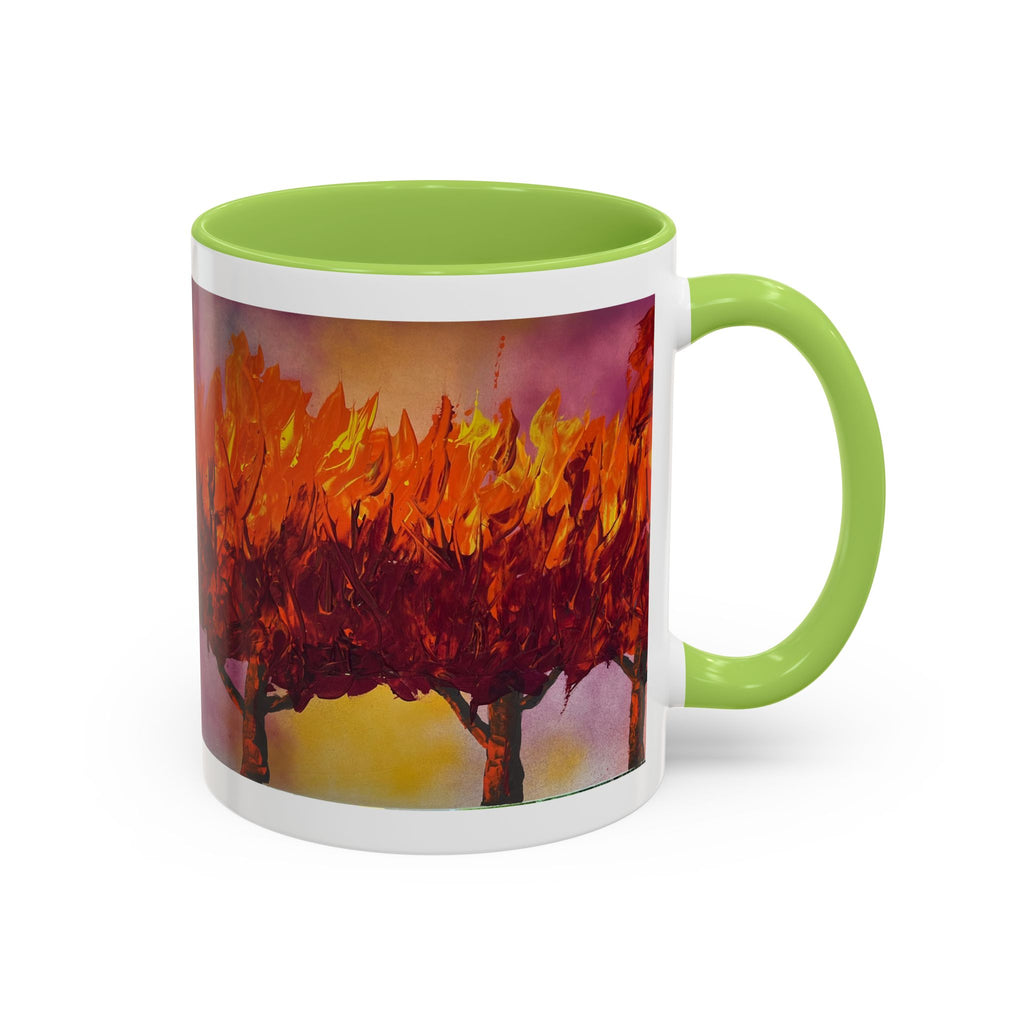 Autumn Blaze Accent Coffee Mug — Fall Tree Art 11/15oz