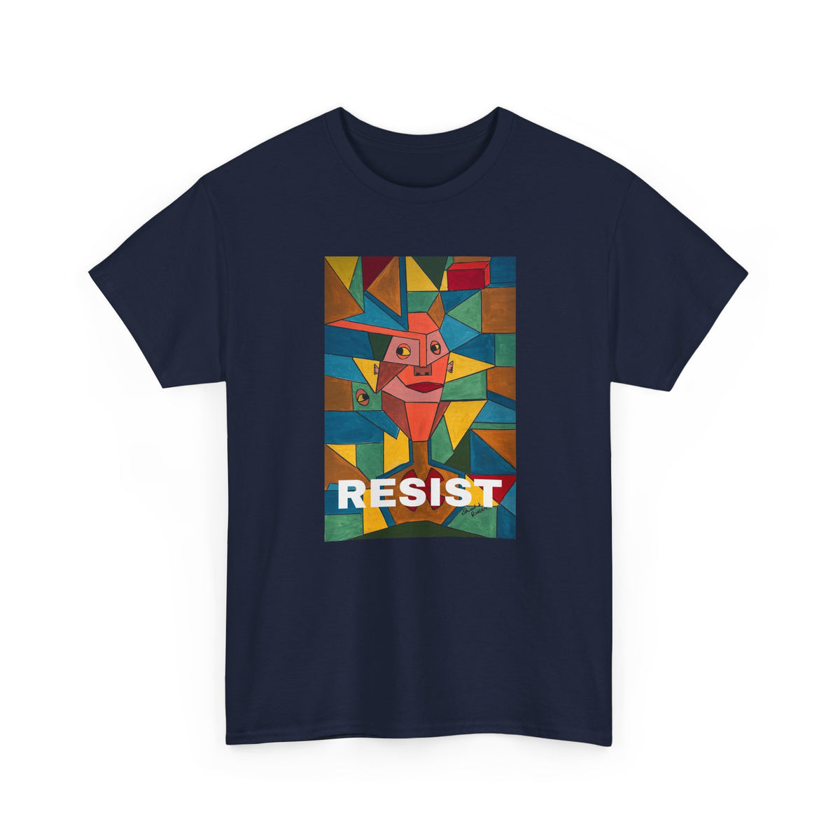 RESIST over Original artwork