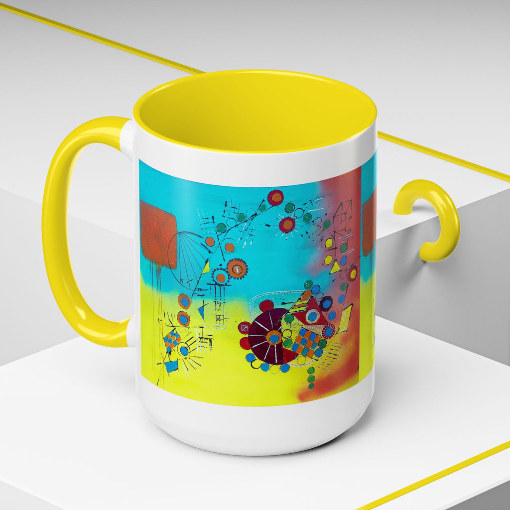 Cogs Geometric design Art Mug