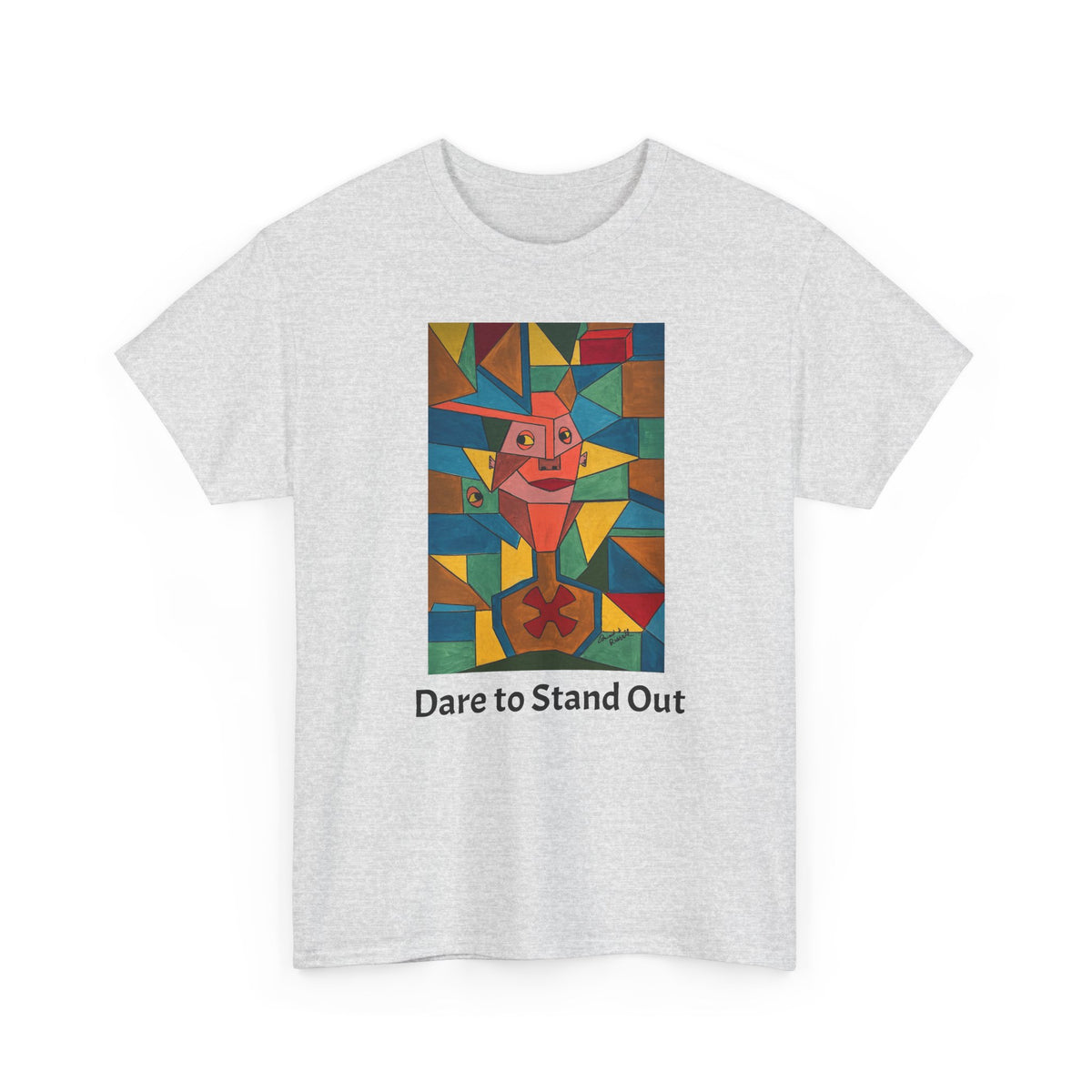 Dare to Stand Out Original Abstract Geometric T-Shirt