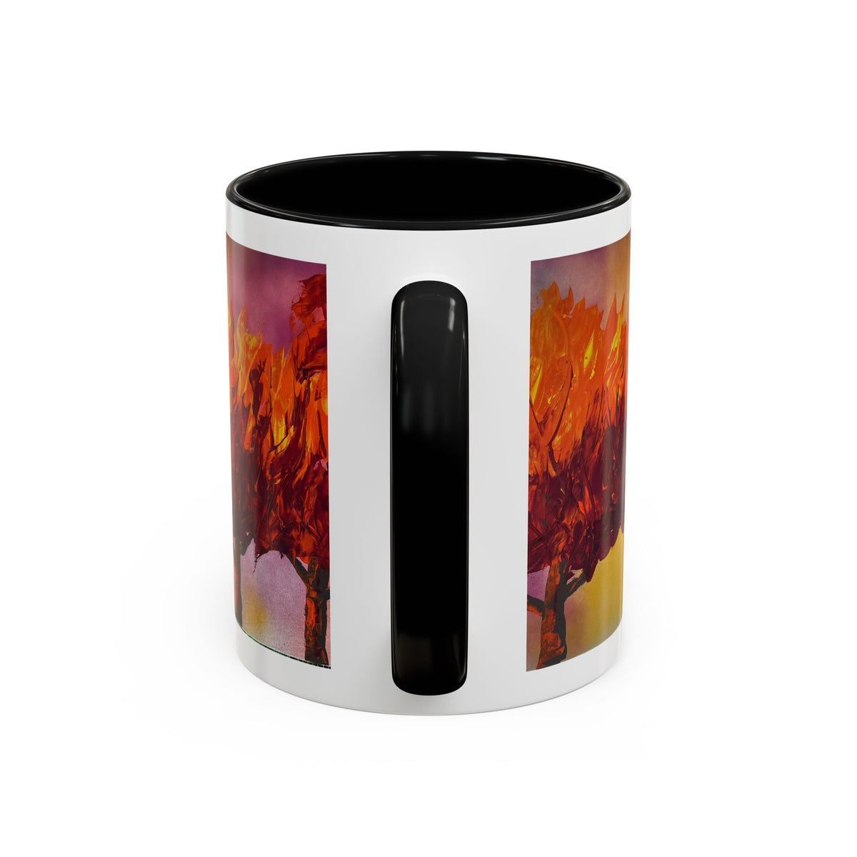 Autumn Blaze Accent Coffee Mug — Fall Tree Art 11/15oz