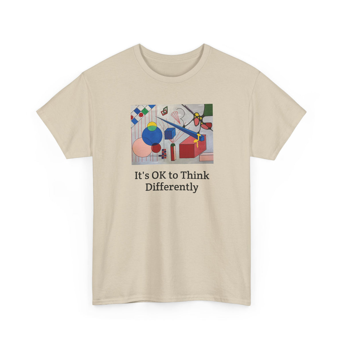 It's OK to Think Differently Tee — Original Artwork Affirmation Shirt
