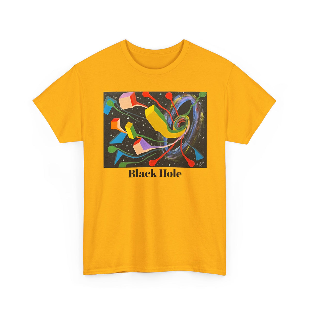 Copy of Black HoleOriginal Abstract Art T-Shirt — Colorful Cosmic Graphic Tee