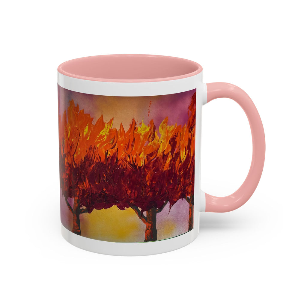 Autumn Blaze Accent Coffee Mug — Fall Tree Art 11/15oz
