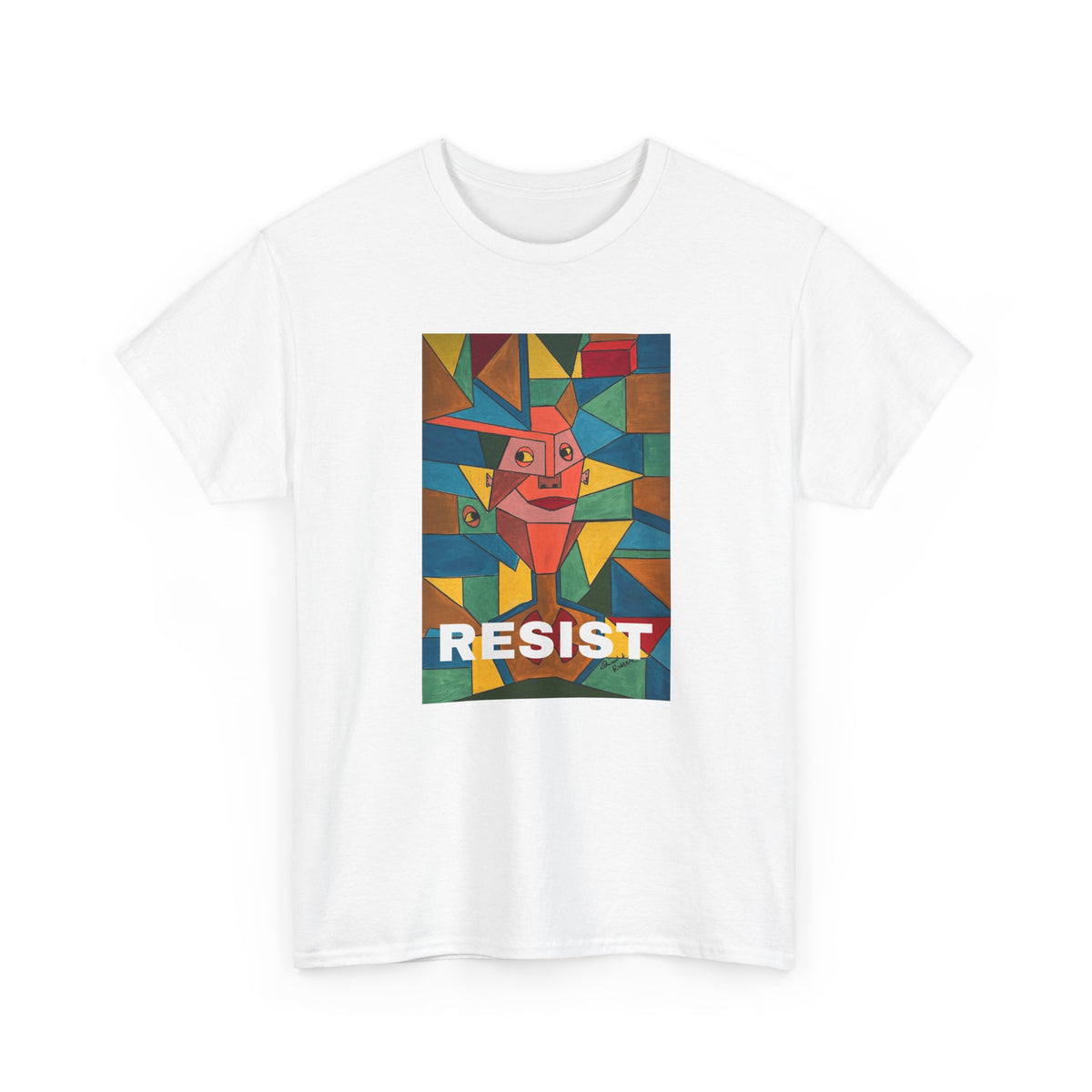 RESIST over Original artwork