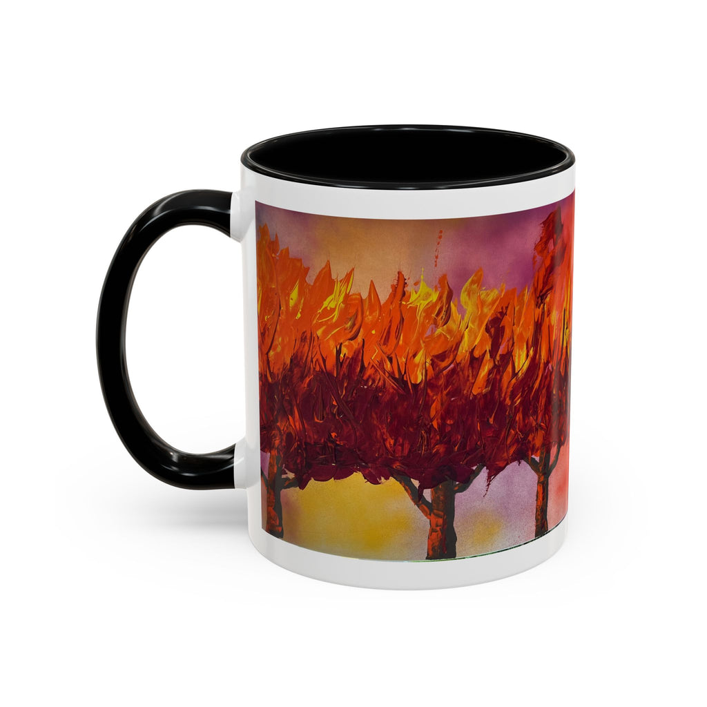 Autumn Blaze Accent Coffee Mug — Fall Tree Art 11/15oz