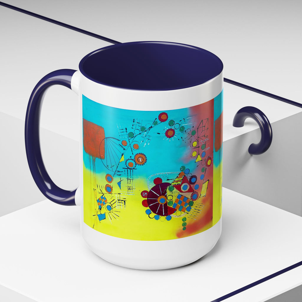 Cogs Geometric design Art Mug
